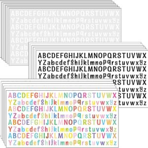 Alphabet Stickers, Self Adhesive Alphabet Sticker,Black,White and Colourful