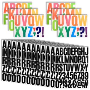 Black Alphabet Capital Letter Stickers & 2 Sets