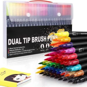 Felt Tip Pens,24 Colors Colouring Pens for Adults