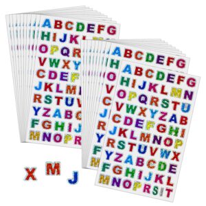 Glitter Letter Stickers Alphabet Stickers Self-Adhesive and Waterproof