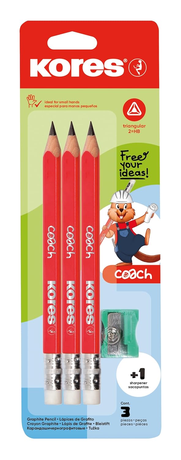 Graphite Pencils for Kids - Soft Lead with Eraser Tip,